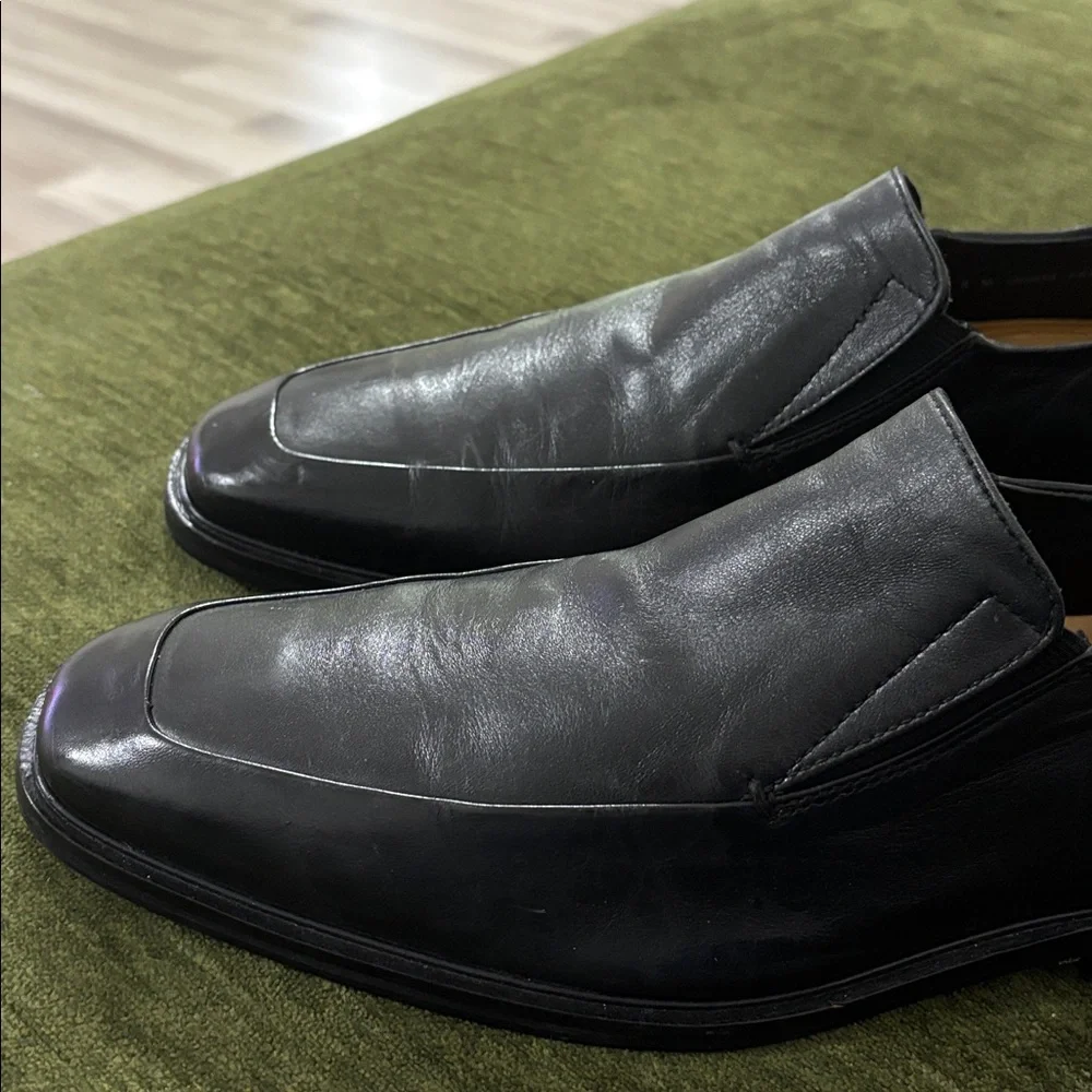 Cole Haan Air Jackson Black‎ Leather Slip On Loafer Shoes Men Size 9